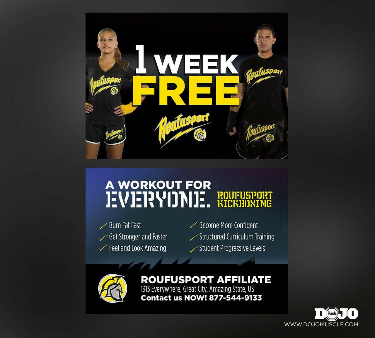 Custom Dojo Muscle® Trial Cards - Dojo Muscle