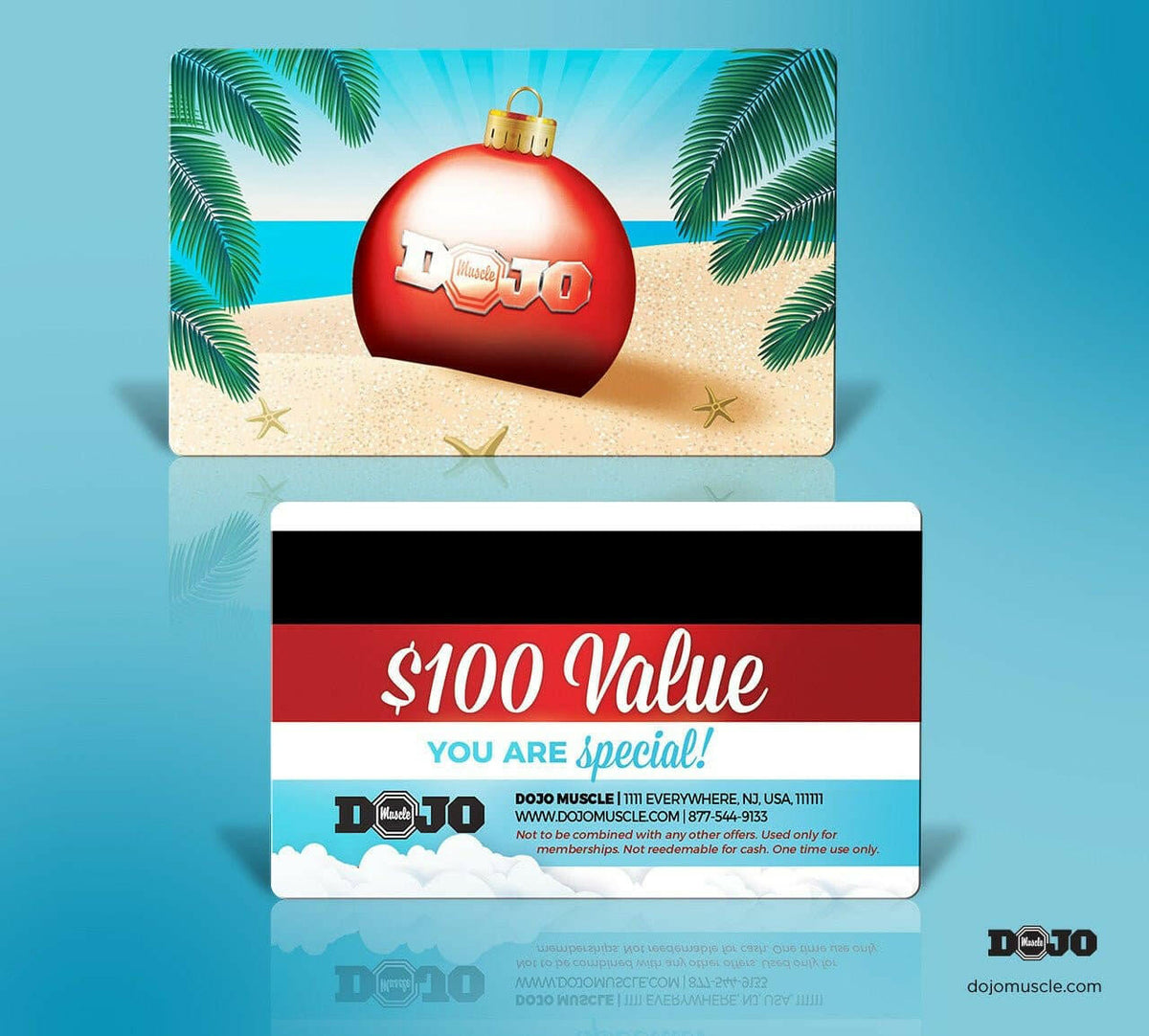 Dojo Muscle Plastic Gift Card - Holiday Geography Styles - Hot Weather - Dojo Muscle