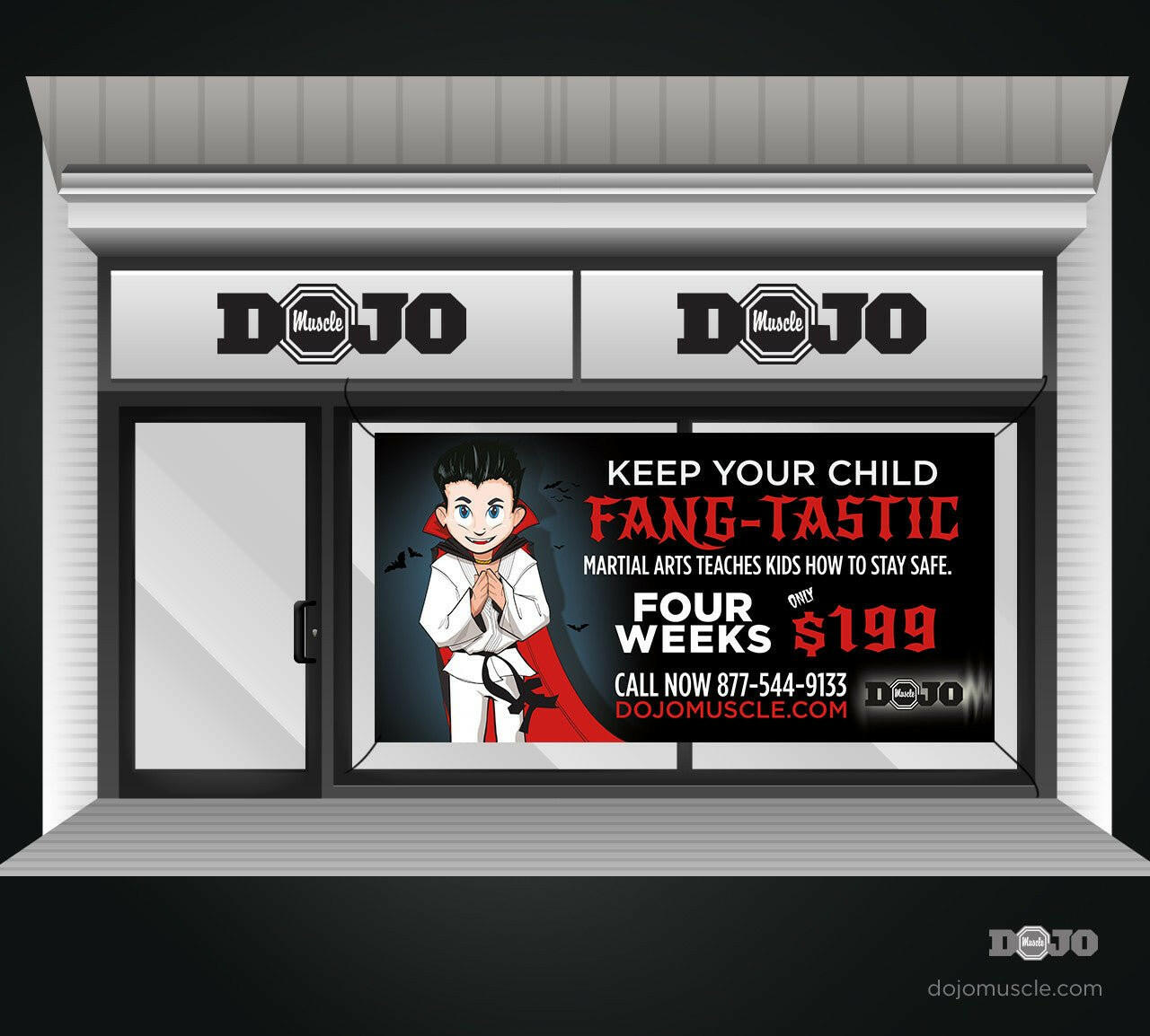 Fangtastic Banner 4 x 8 Horizontal - Dojo Muscle