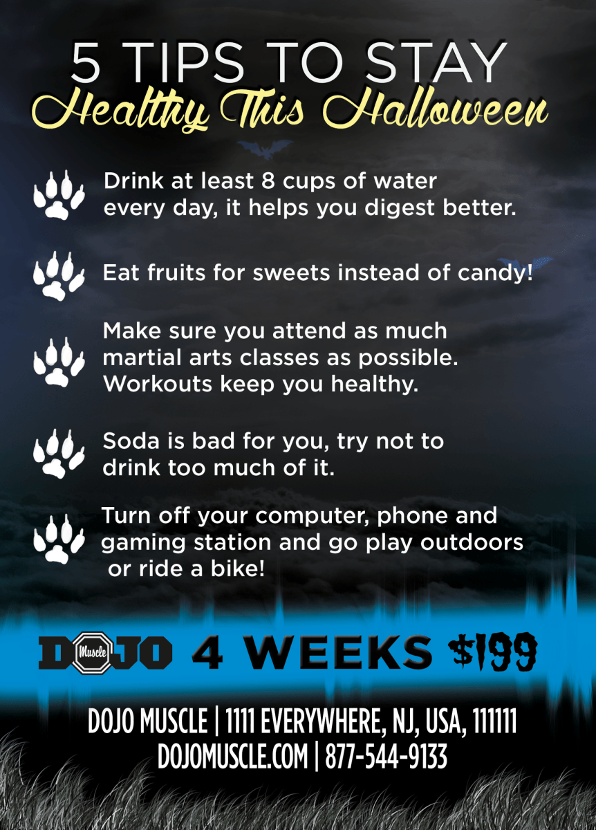 Howling Halloween - Tips Card - Dojo Muscle