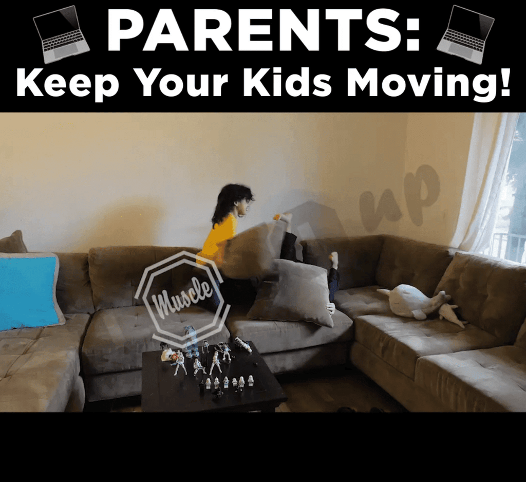 Parents: Keep Your Kids Moving! (Square) - Dojo Muscle