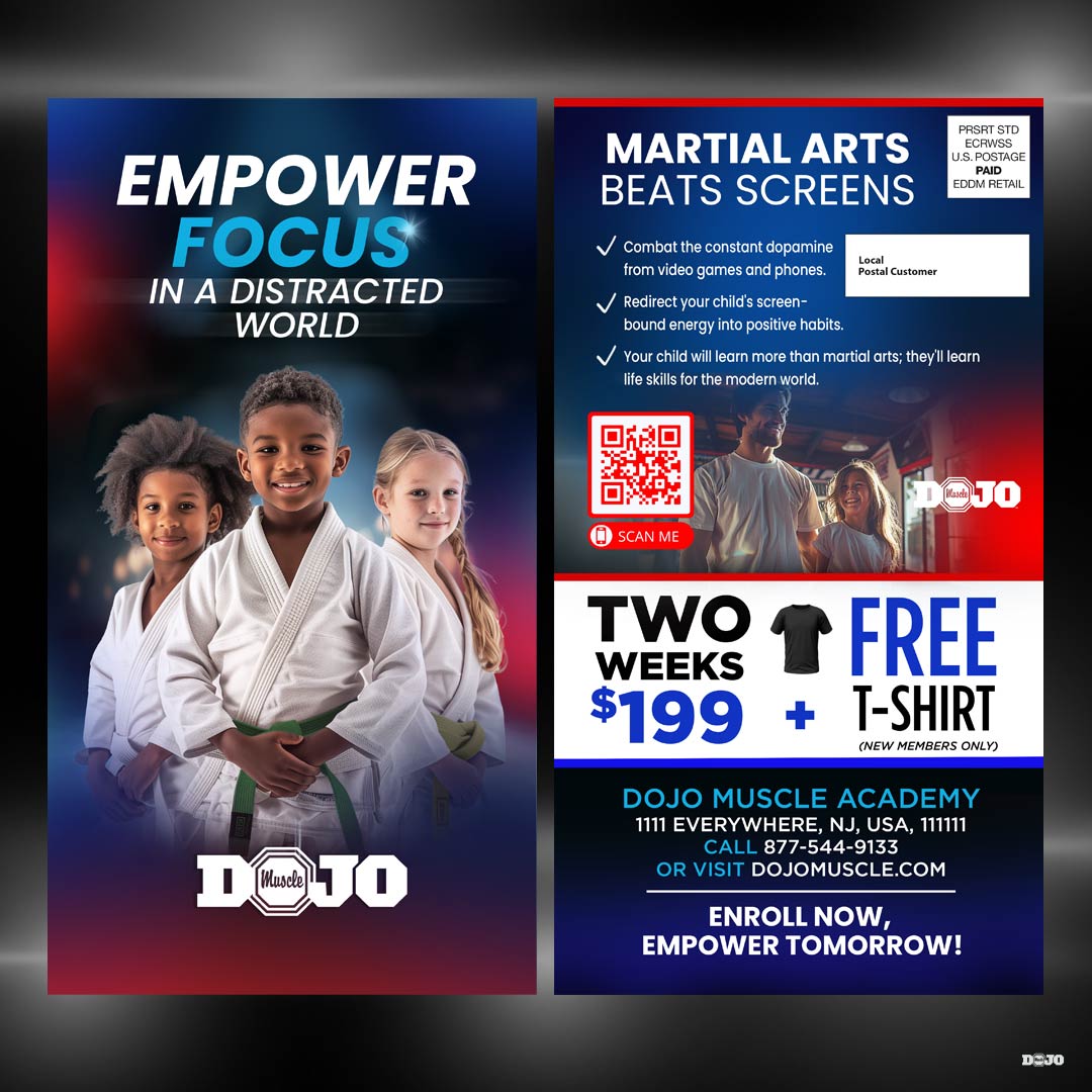 Empower Focus in a Distracted World - Children&#39;s Martial Arts EDDM - Dojo Muscle
