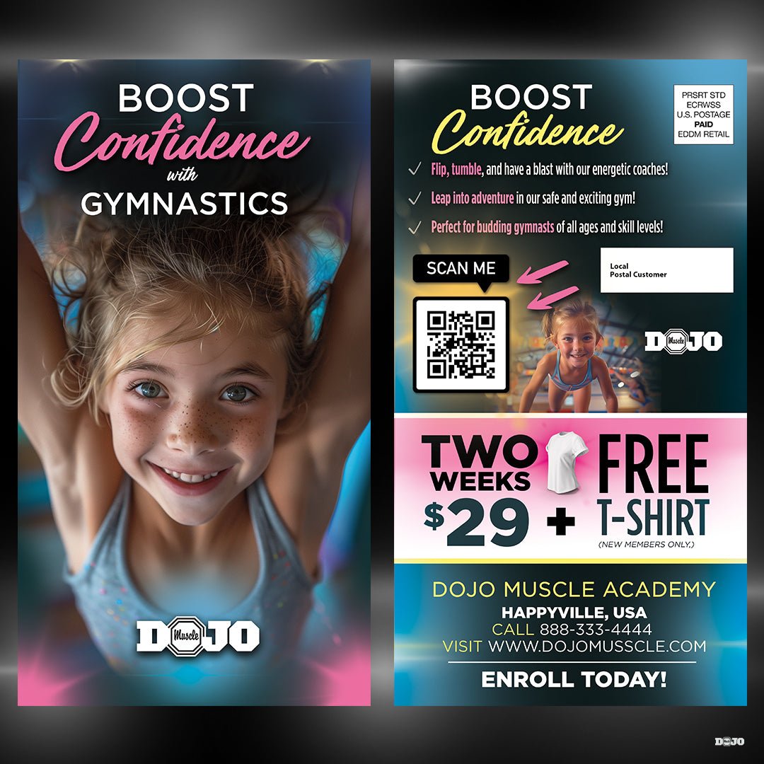 Boost Confidence With Gymnastics - EDDM 2 - Dojo Muscle