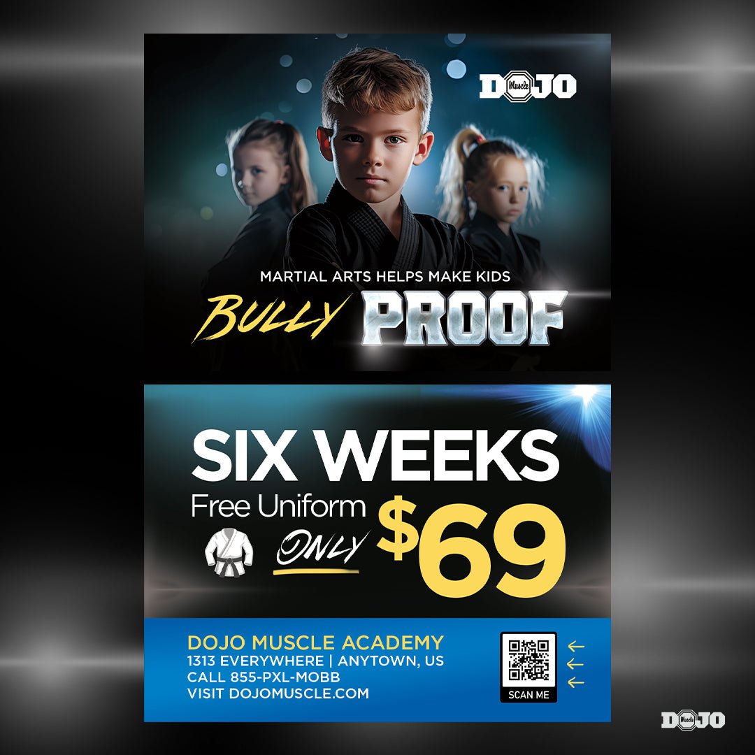 Martial Arts Helps Make Kids Bully Proof - Trial Cards - Dojo Muscle