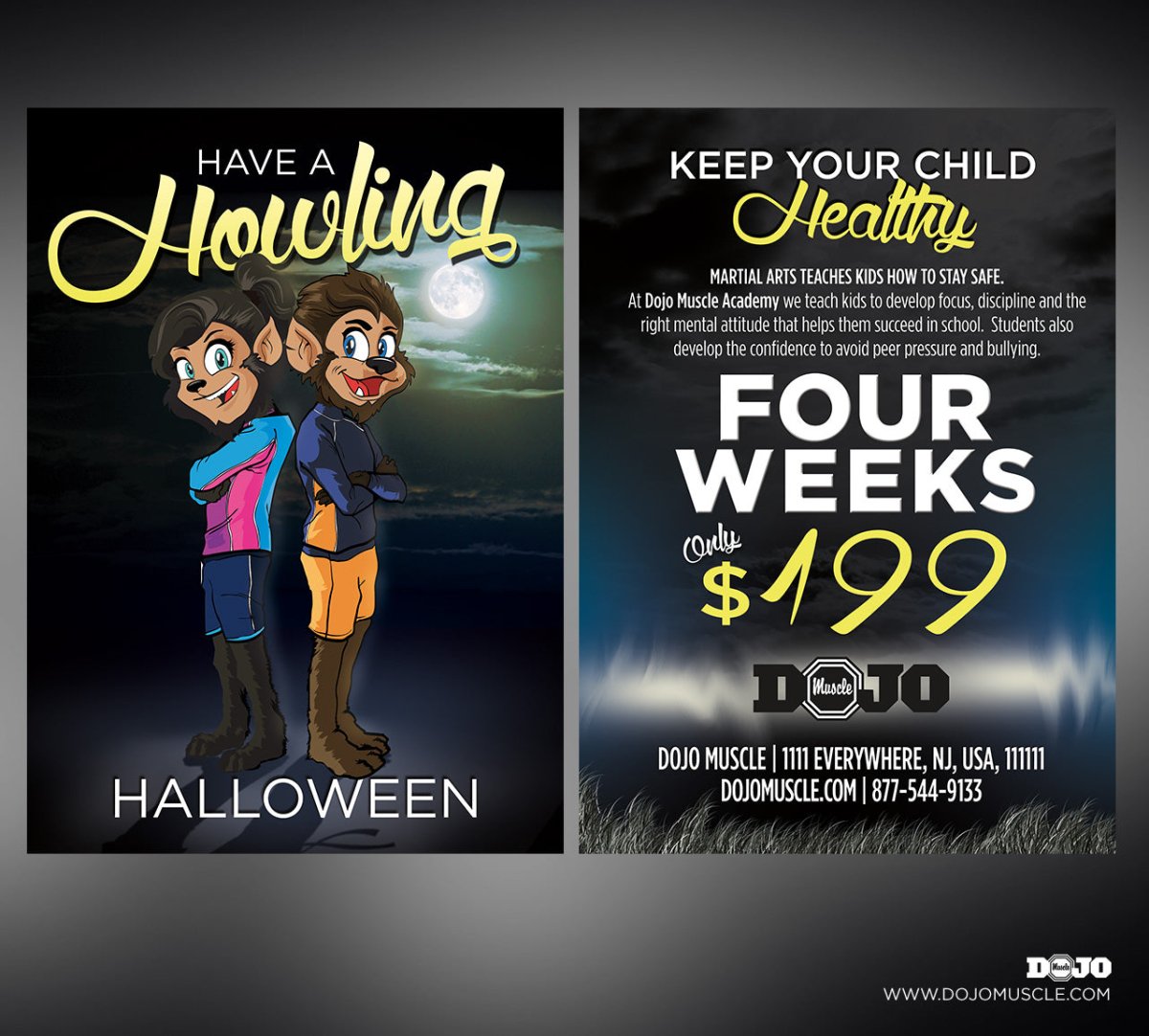 Howling Halloween - Offer Card B - Dojo Muscle
