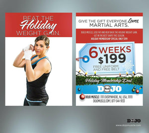 Adult Holiday Cards 1b - Dojo Muscle