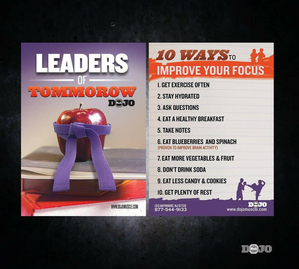 Back to School Ad Cards - Leaders - Dojo Muscle