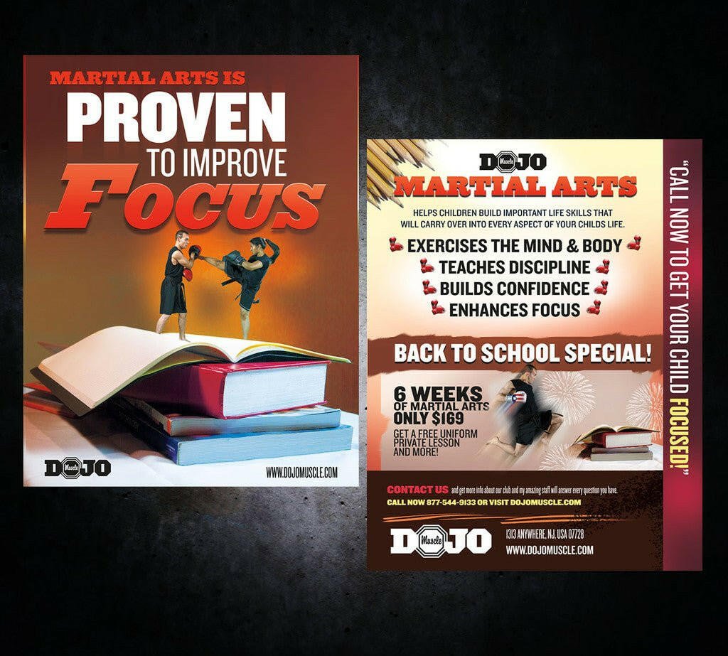Back to School Flyer - Focus - Dojo Muscle