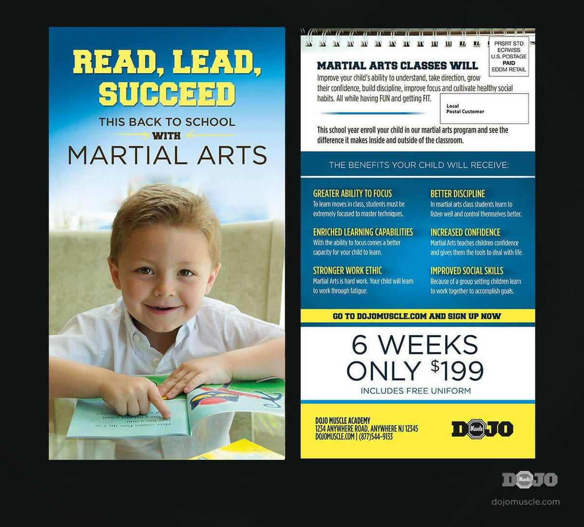 Back to School, Read, Lead and Succeed EDDM 1 - Dojo Muscle