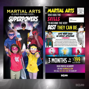 Back to School Superpowers EDDM Cards - Dojo Muscle