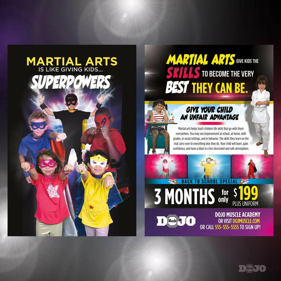 Back to School Superpowers Post Cards A1 - Dojo Muscle