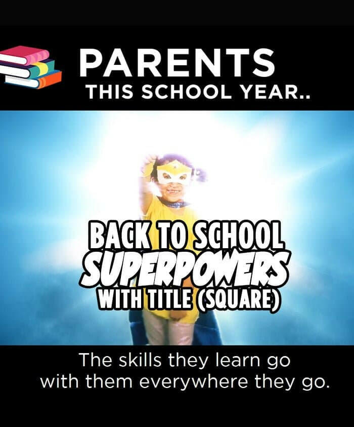 Back To School Superpowers (Square) - Dojo Muscle