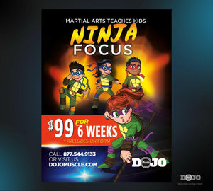 Back To School with Ninja Focus 2.0 - Window Decals - Dojo Muscle
