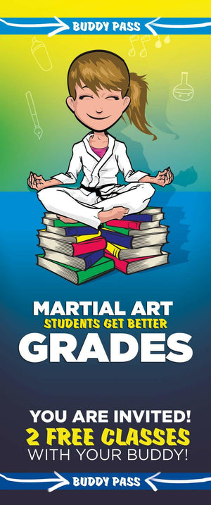 Buddy Pass Back To School Martial Arts Students Get Better Grades - Dojo Muscle