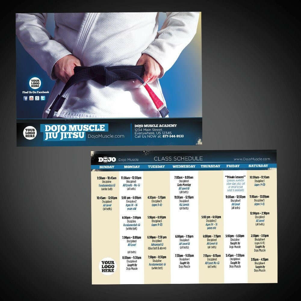 Class Schedules - Jiu Jitsu 2 - Dojo Muscle