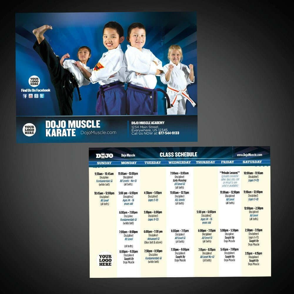 Martial Arts Class Schedules - Karate - Dojo Muscle