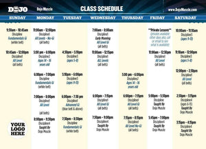 Class Schedules - Karate 2 - Dojo Muscle