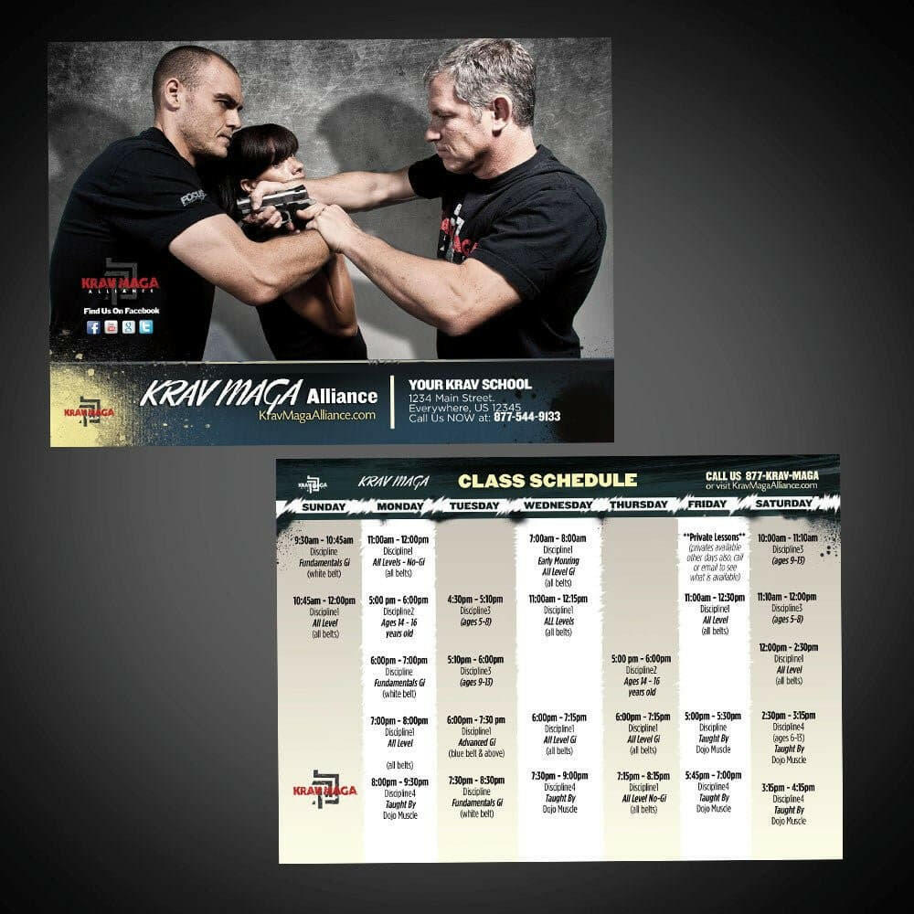 Class Schedules - Krav Maga 2A - Dojo Muscle