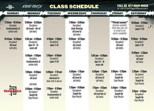 Class Schedules - Krav Maga 2b - Dojo Muscle
