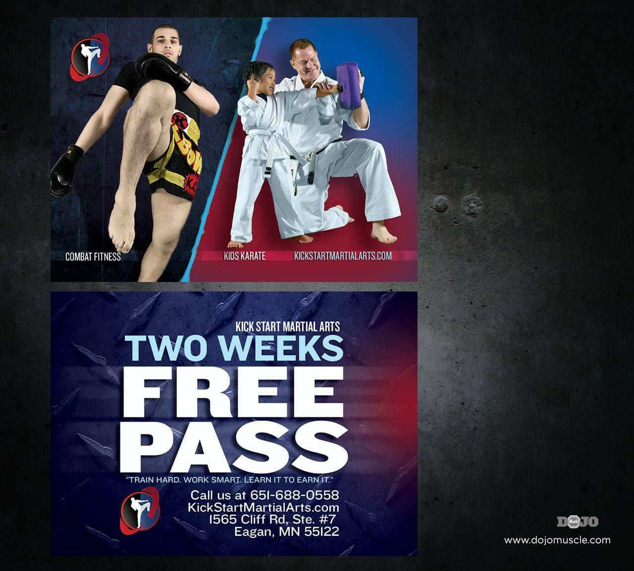 Custom Dojo Muscle® Trial Cards - Dojo Muscle