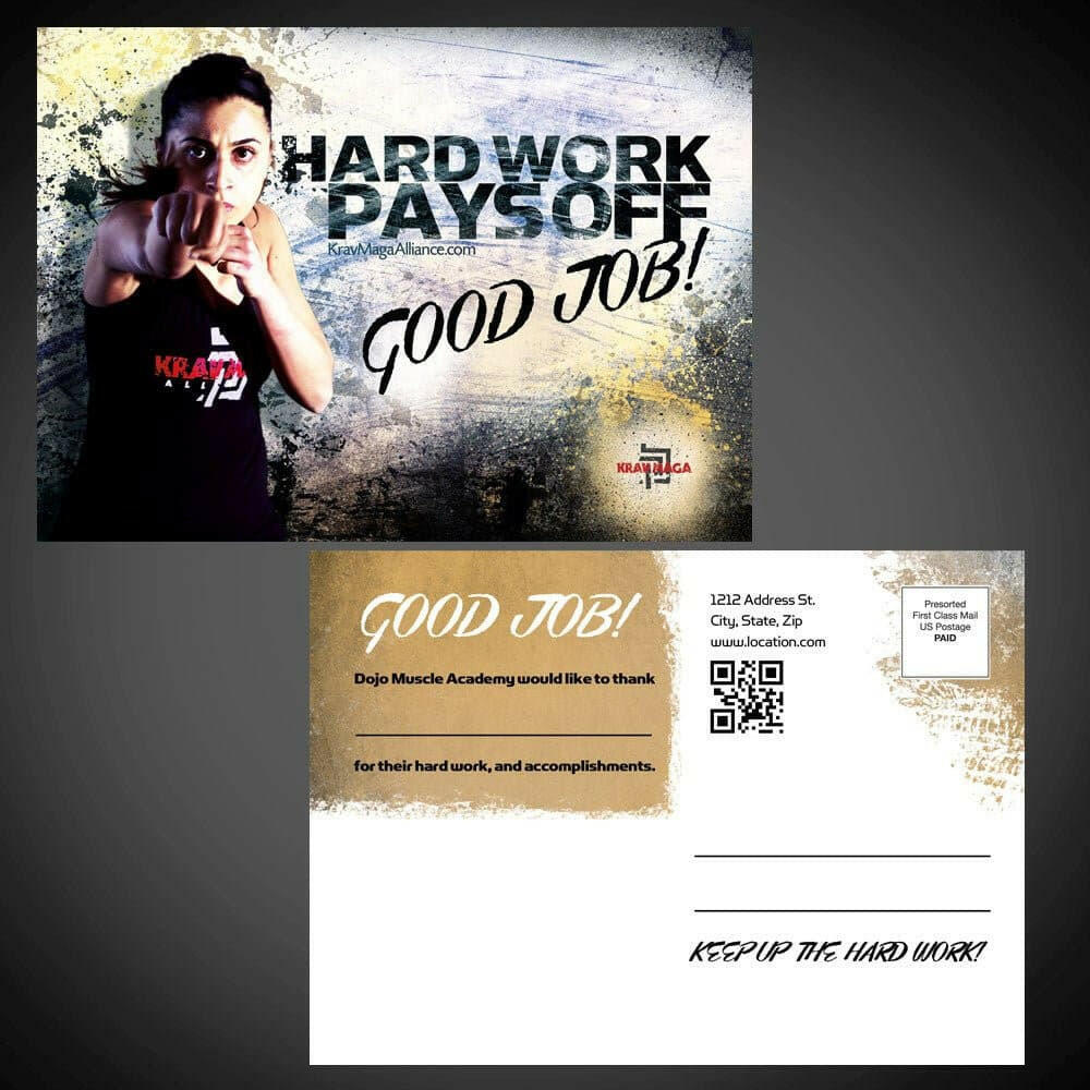 Good Job Cards 1B - Krav Maga - Dojo Muscle