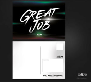 Great Job Cards - Edgy Pink/Green - Dojo Muscle