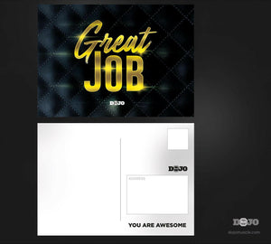 Great Job Cards - Elegant Black / Gold - Dojo Muscle