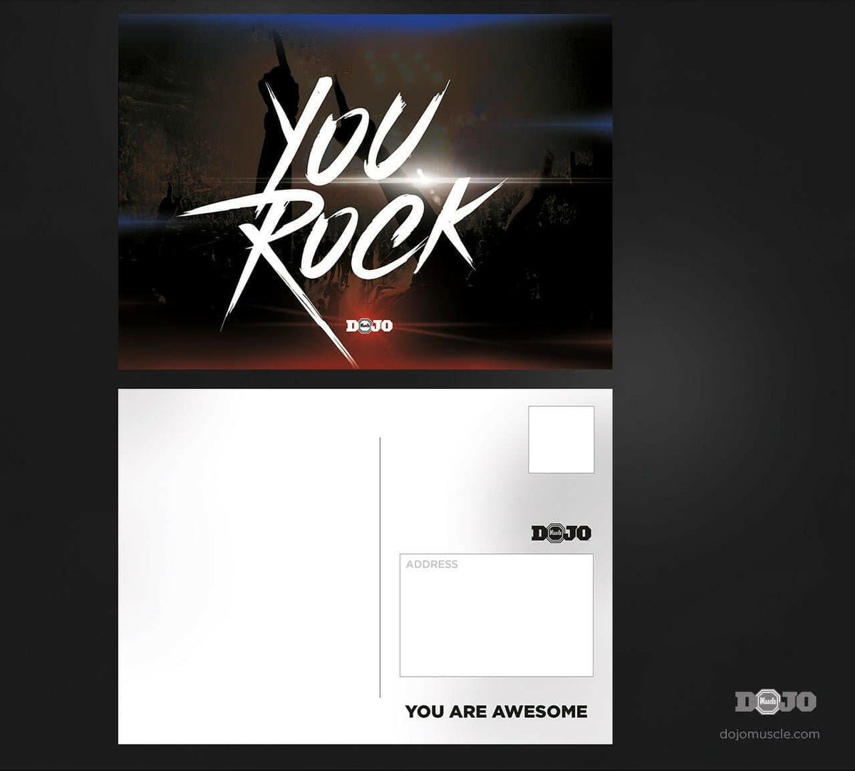 Great Job Cards - You Rock Red / Blue - Dojo Muscle