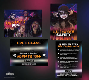 Halloween Trial Card and Safety Tip Card Bundle - Dojo Muscle