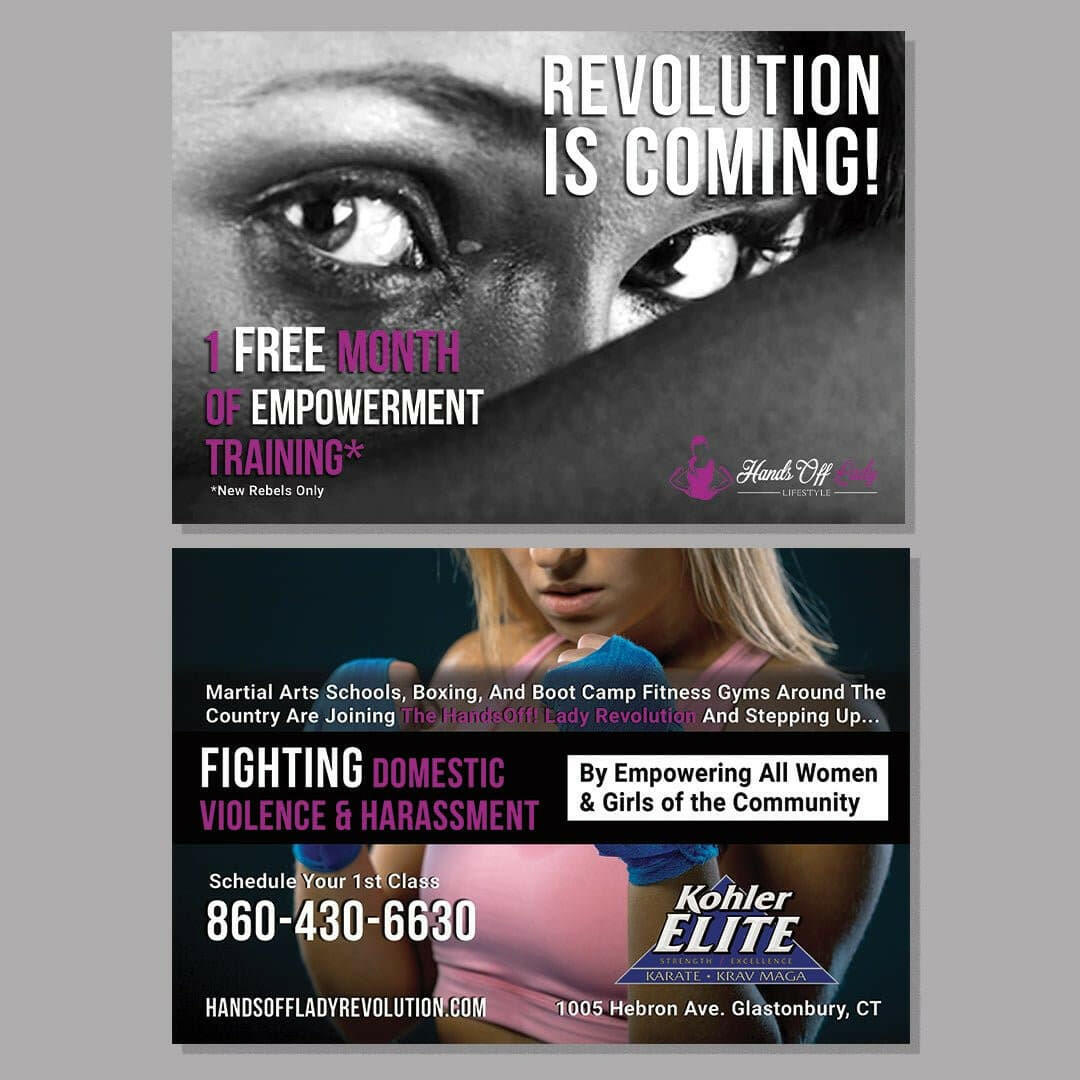 Hands Off Lady Lifestyle Postcards - Dojo Muscle