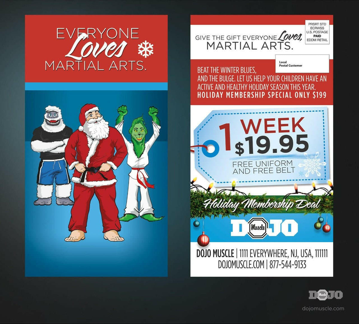 Holiday Season EDDM 3 - Dojo Muscle