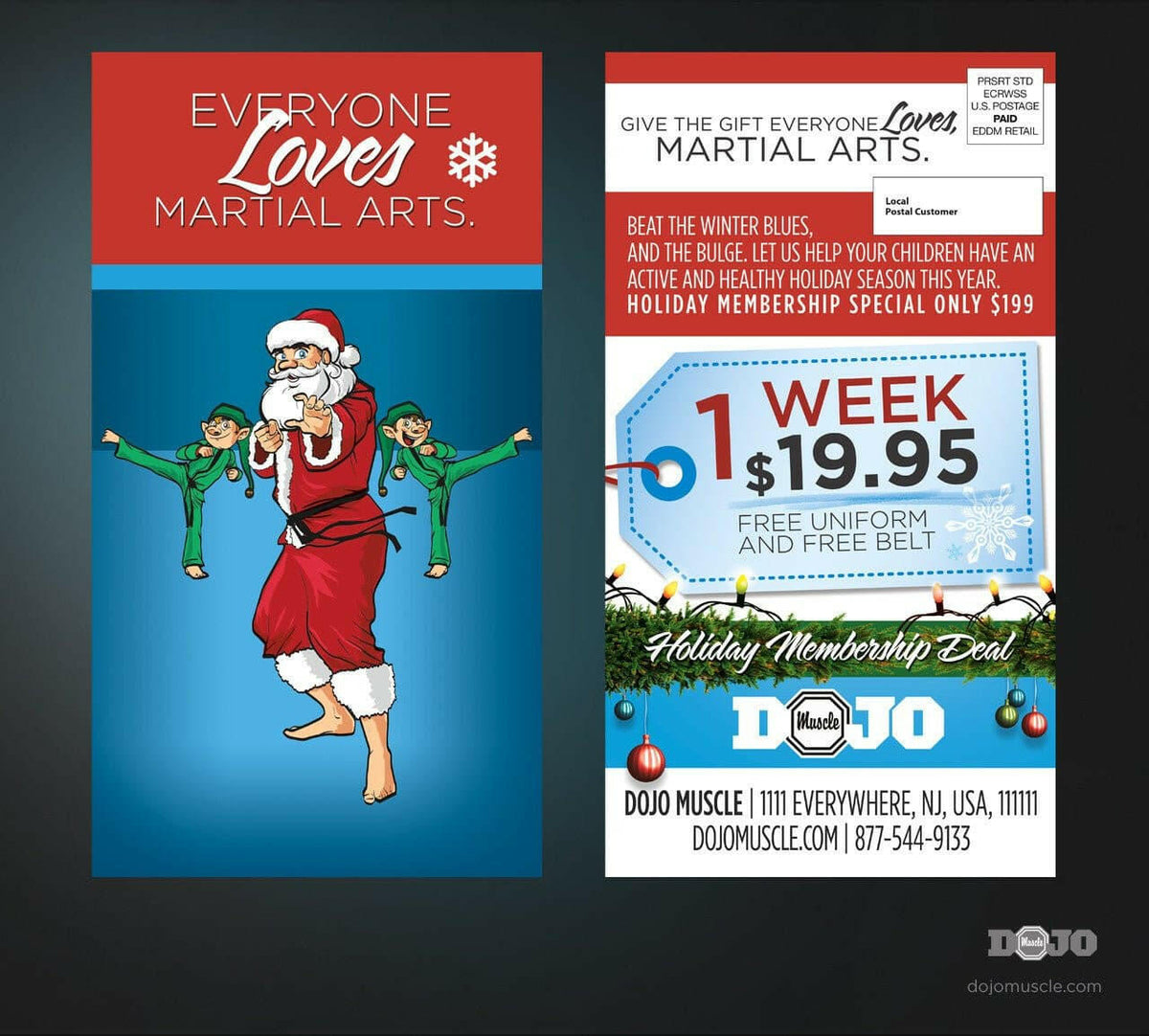 Holiday Season EDDM 4 - Dojo Muscle