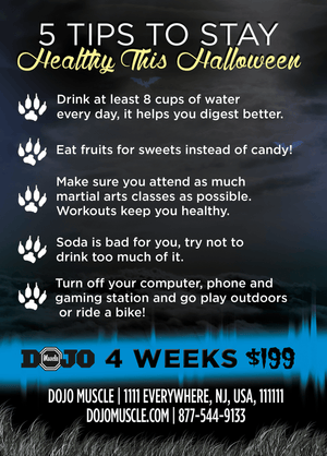 Howling Halloween - Tips Card B - Dojo Muscle