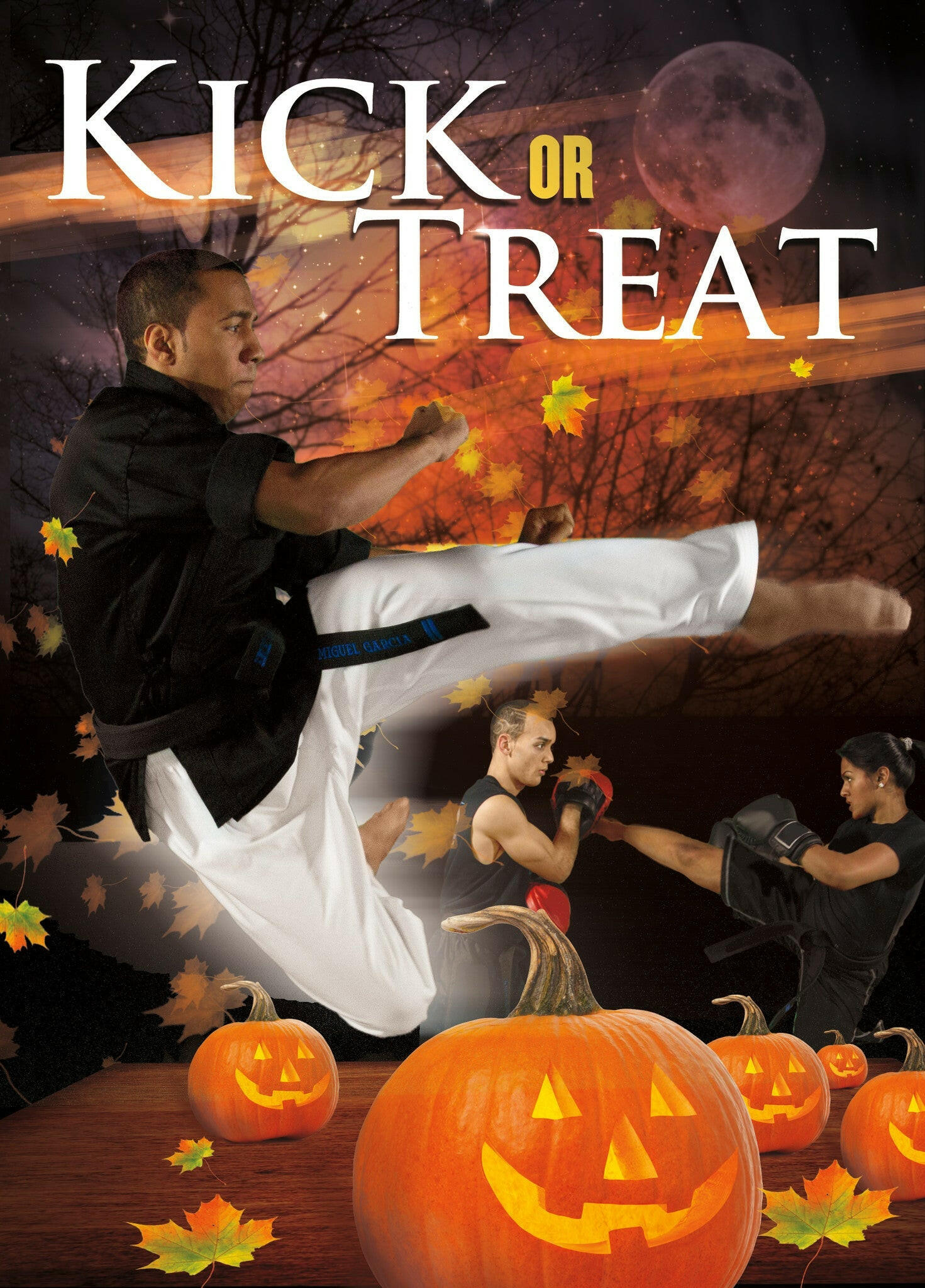 Kick or Treat Safety Tips Halloween Card 3e - Dojo Muscle