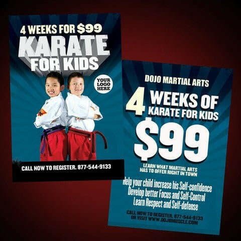Kids Karate - Special Offer Flyer - Dojo Muscle