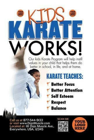 Kids Karate- Success Postcard - Dojo Muscle