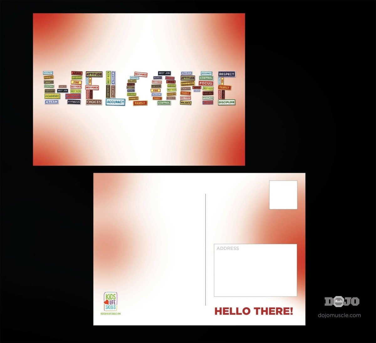 Kids Love Life Skills Student Retention Cards - Welcome - Dojo Muscle