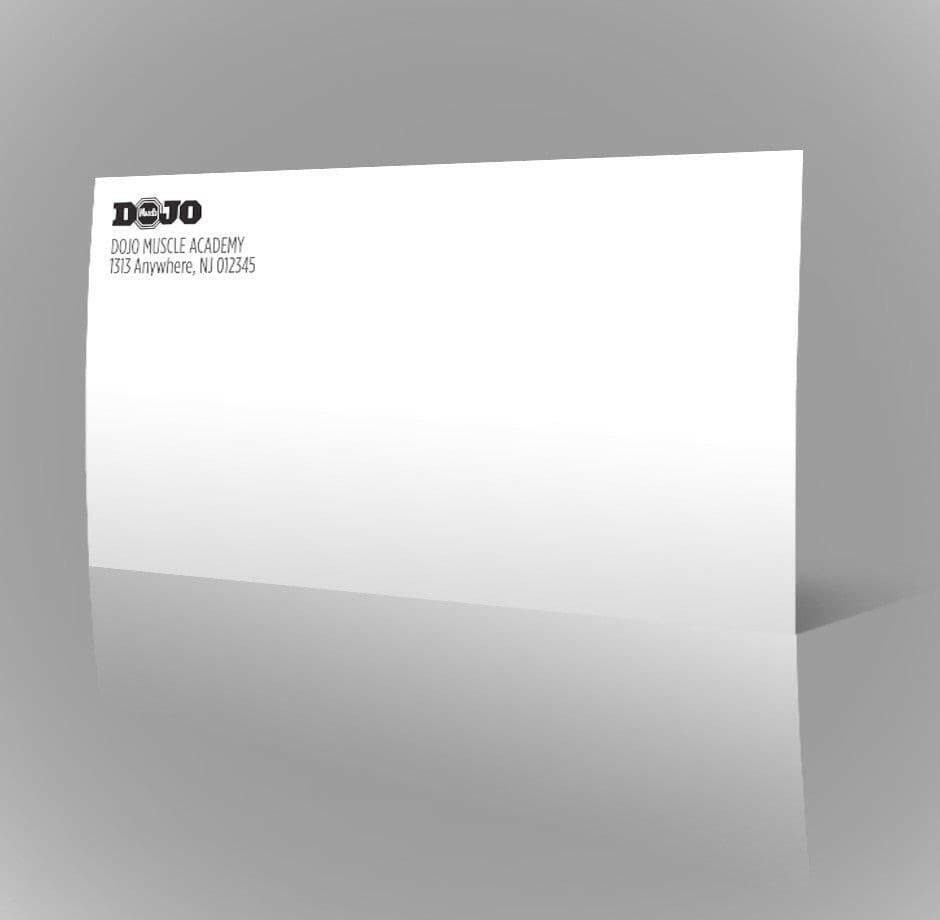 Logo Printed 9 Commercial Envelopes - Dojo Muscle
