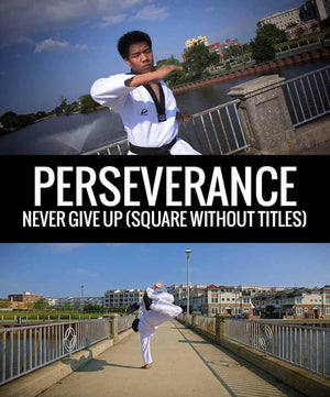Martial Arts Develops Perseverance (Square without Titles) - Dojo Muscle