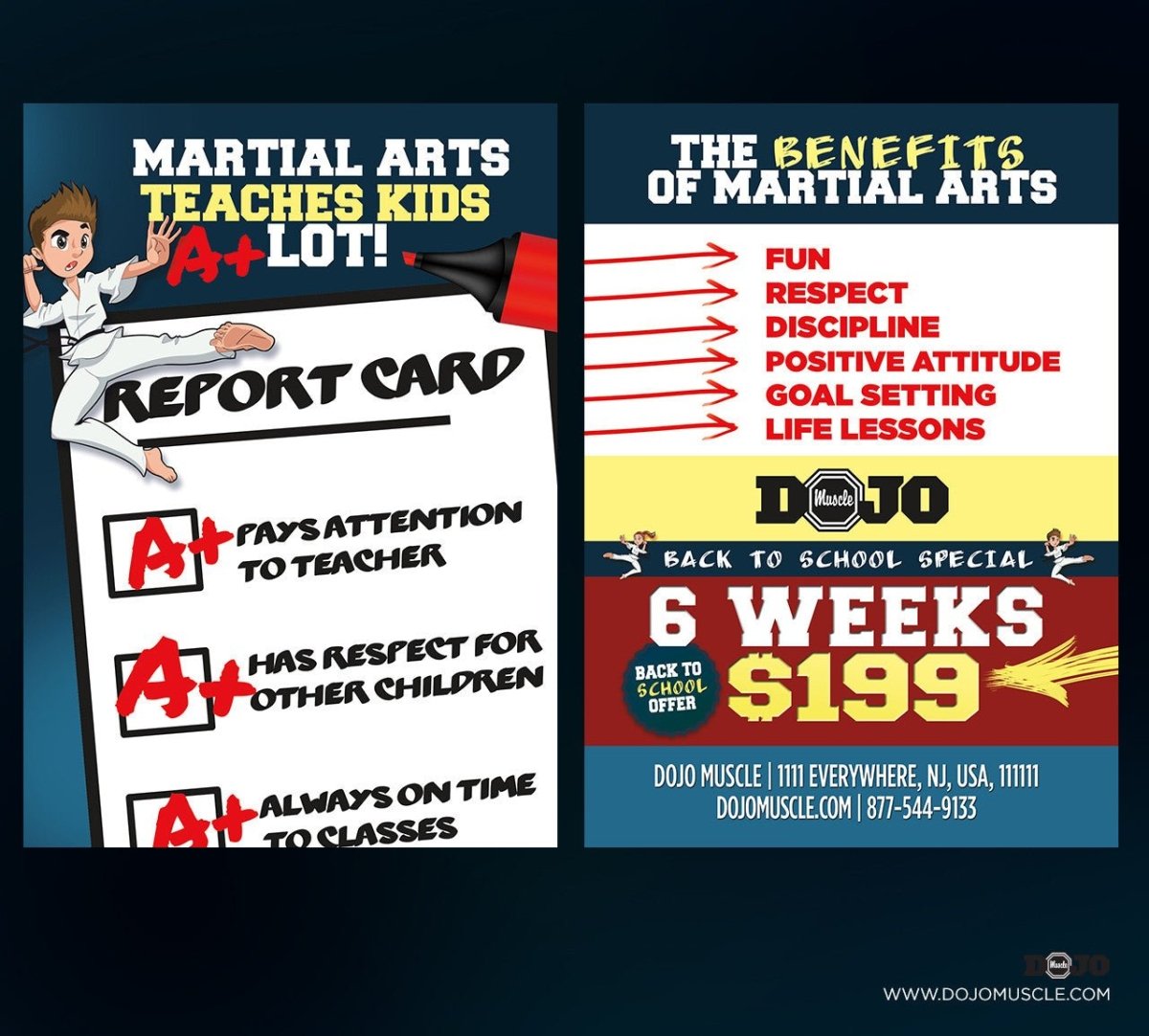 Martial Arts Teaches Kid's A+ Lot! Back To School. - Dojo Muscle