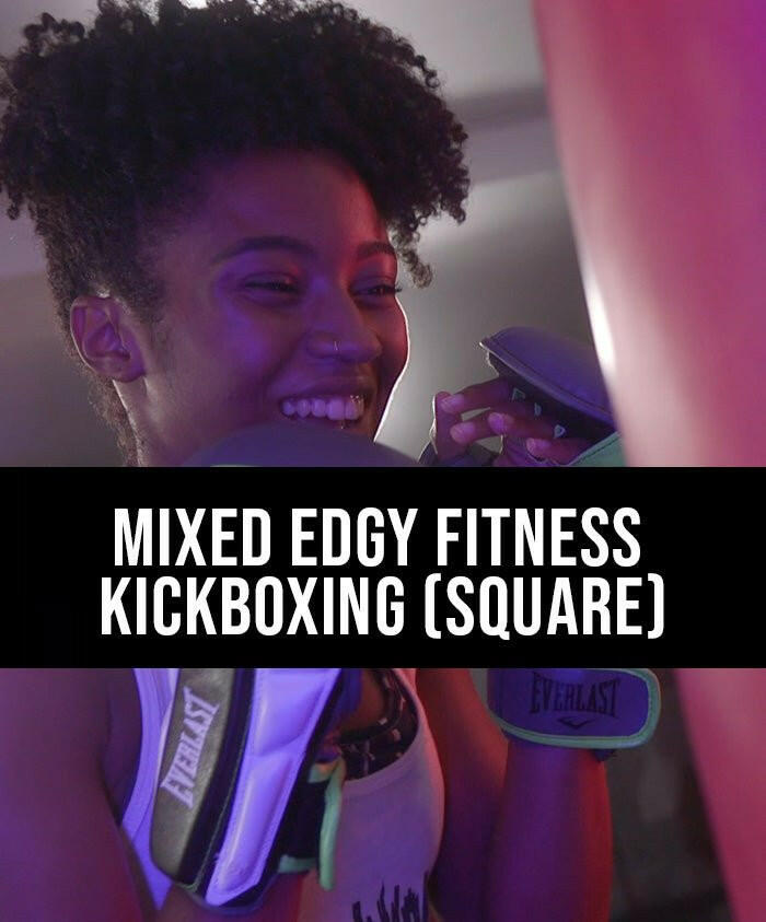 Mixed Edgy Fitness Kickboxing (Square) - Dojo Muscle