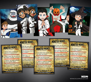 Monster Madness Halloween Trivia Cards - Dojo Muscle