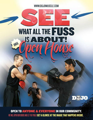 Open House Flyer - Dojo Muscle
