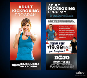 Rack Card Adult Kickboxing 1c - Dojo Muscle