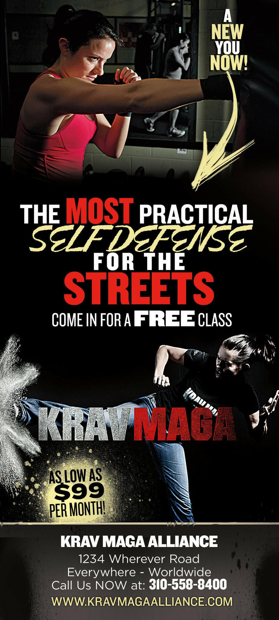 Rack Card Krav Maga Alliance 1a - Dojo Muscle