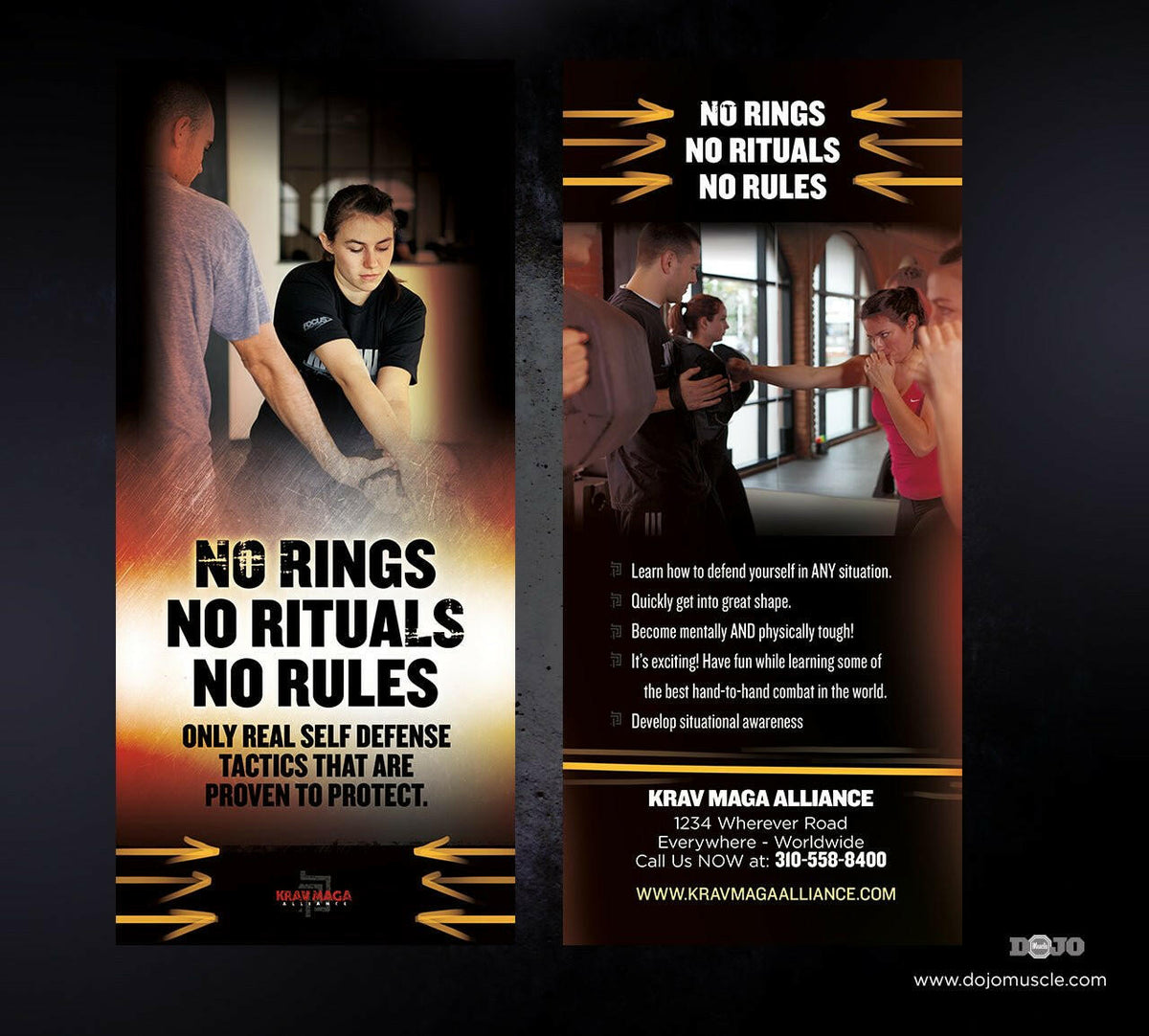 Rack Card Krav Maga Alliance 1i - Dojo Muscle