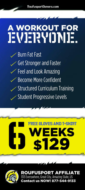 Roufusport Kickboxing Rack Cards 1b - Dojo Muscle