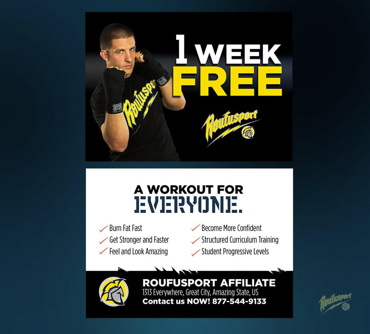 Roufusport Kickboxing Trial Pass 1b - Dojo Muscle