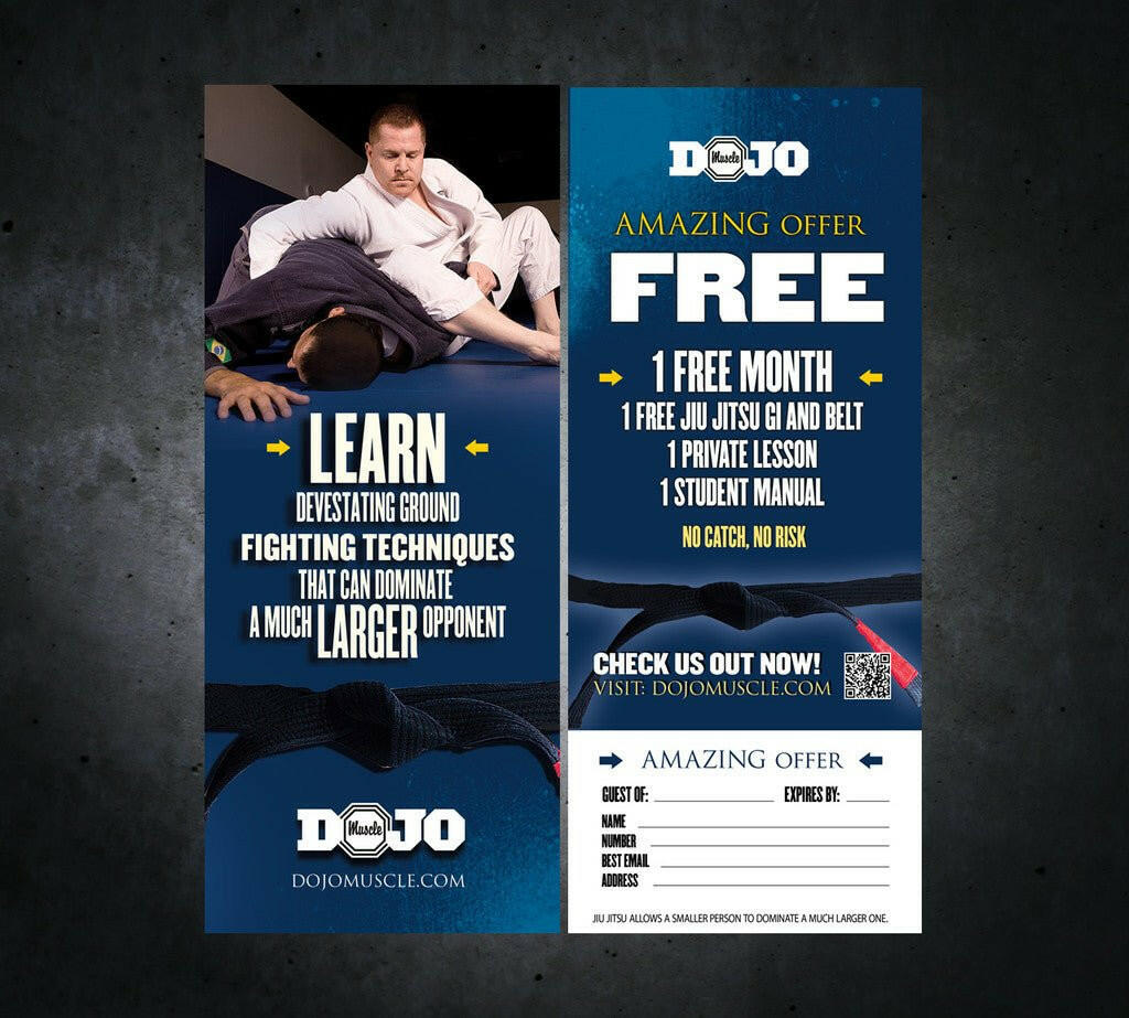 Tear Off Cards - Jiu Jitsu 2 - Dojo Muscle