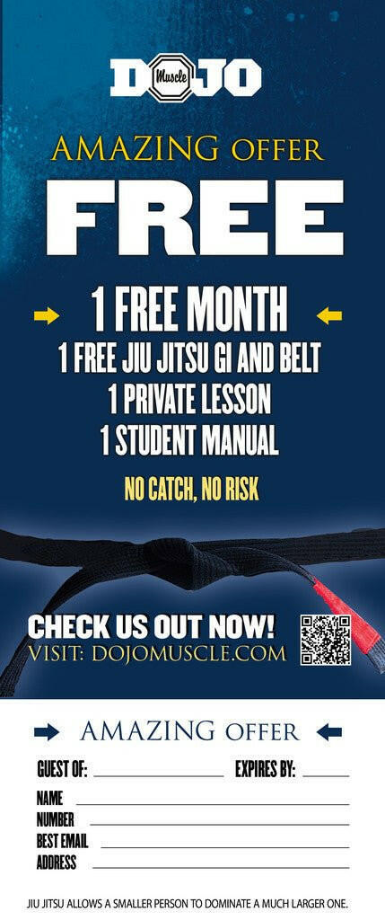 Tear Off Cards - Jiu Jitsu 2 - Dojo Muscle